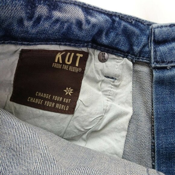 New KUT From The Kloth Boyfriend Denim Shorts Hi-Rise Exposed Button-Fly 4 - Picture 8 of 12